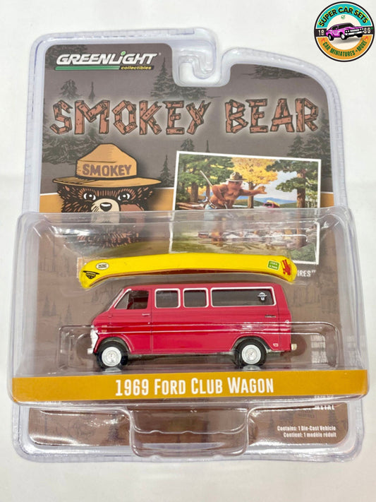 Smokey Bear Serie 1 – 1969 Ford Club Wagon, hergestellt von Greenlight