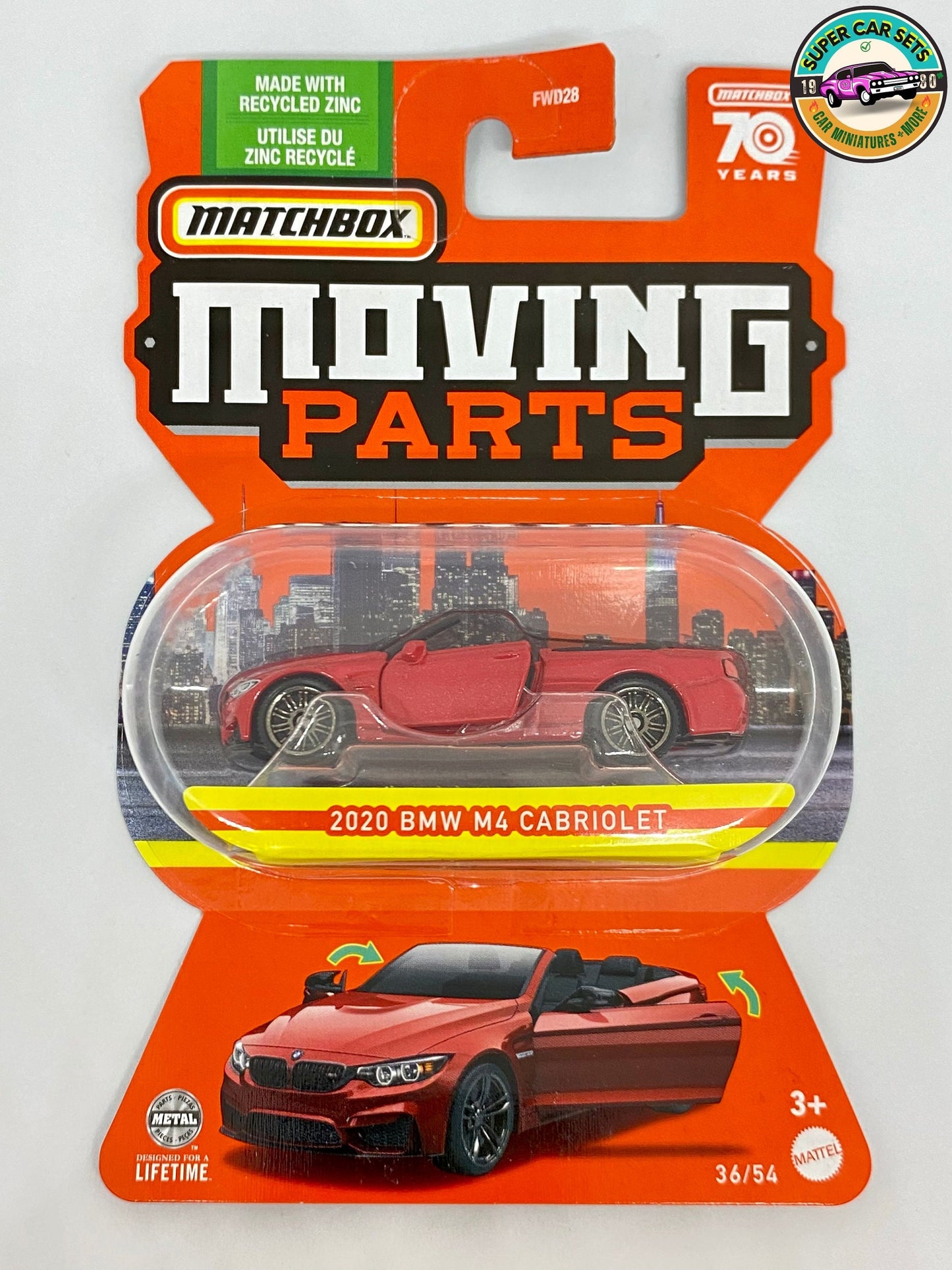 2020 BMW M4 Cabriolet - Matchbox Moving Parts