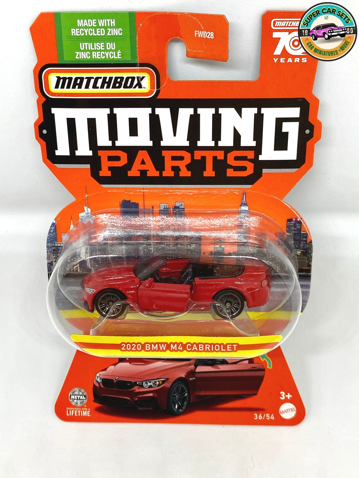 2020 BMW M4 Cabriolet - Pièces mobiles Matchbox