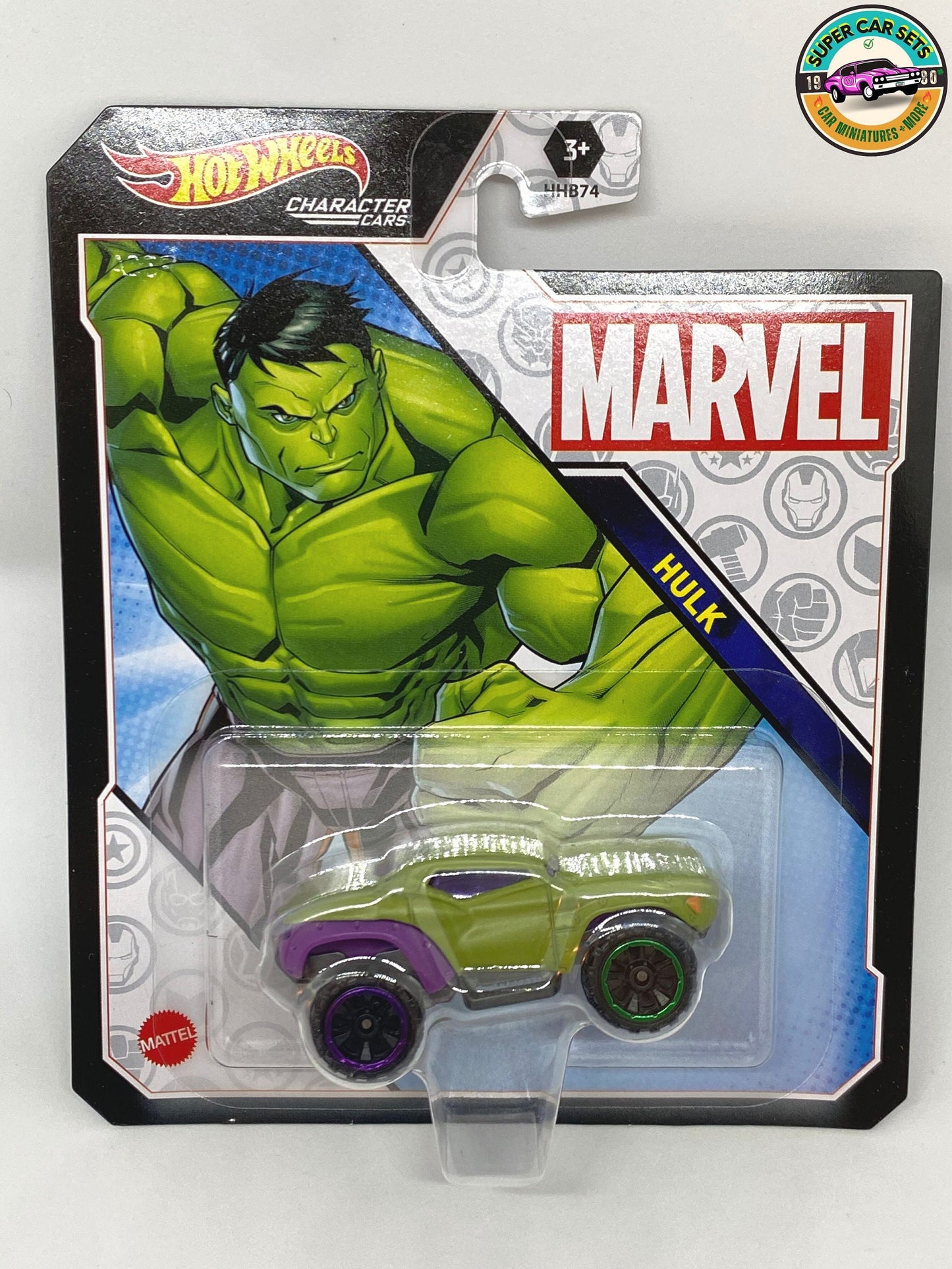 Hulk + She-Hulk Hot_Wheels Personnages Voitures Marvel