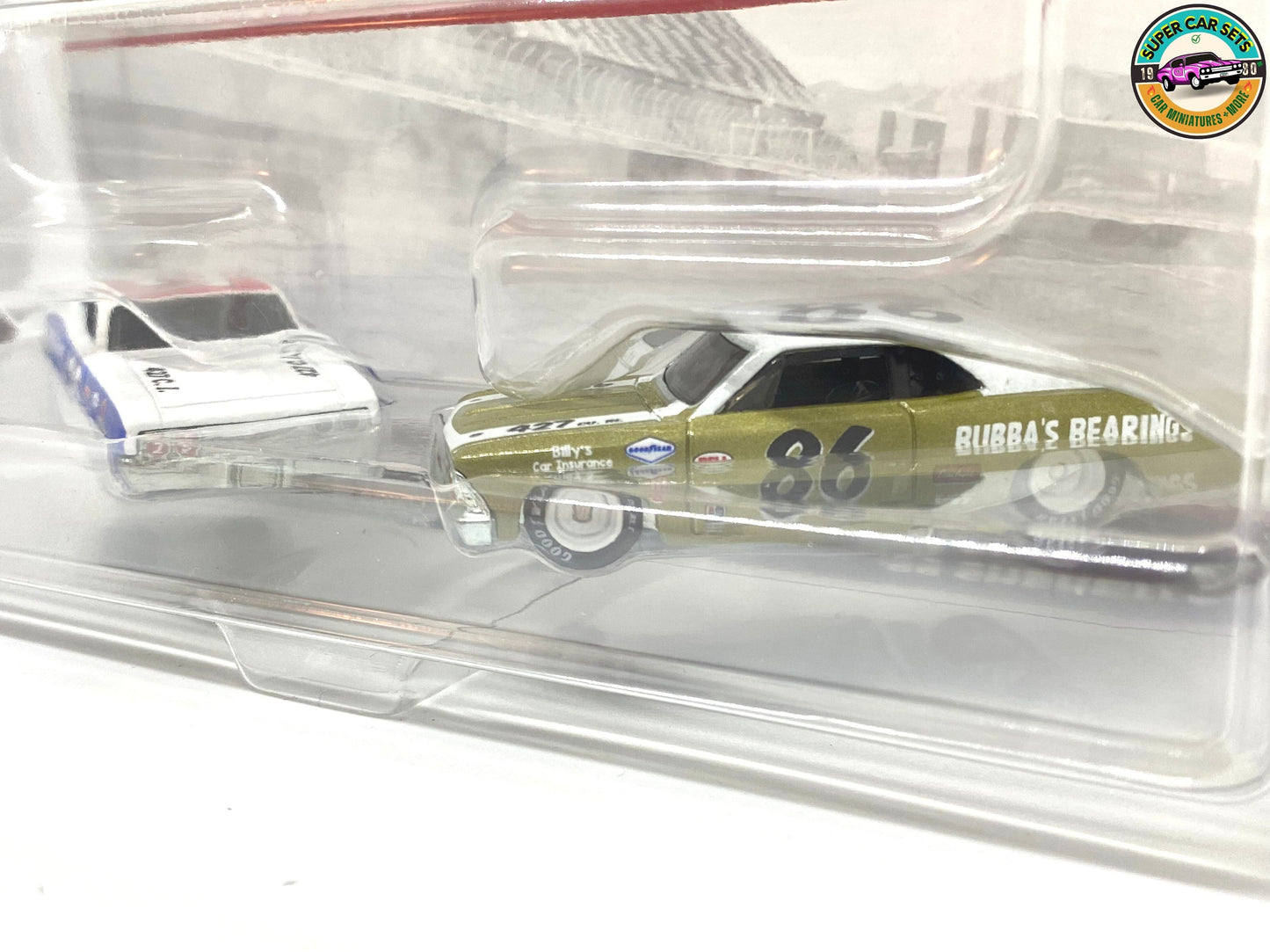 2-Cars-Pack - 69 Ford Torino Talladega +  ’66 Chevelle Hot Wheels Premium Car Culture