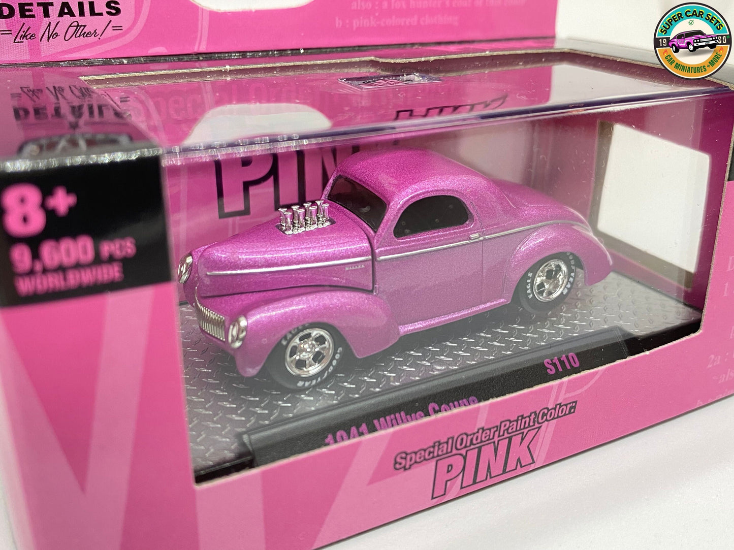 PINK 1941 Willys Coupe made by M2 Machines