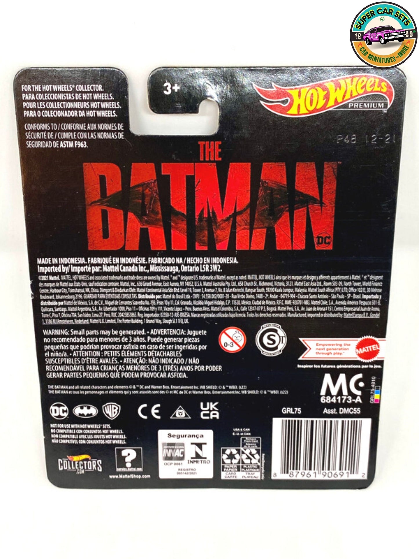 Le Batman - Batmobile DC réalisé par Hot Wheels Premium