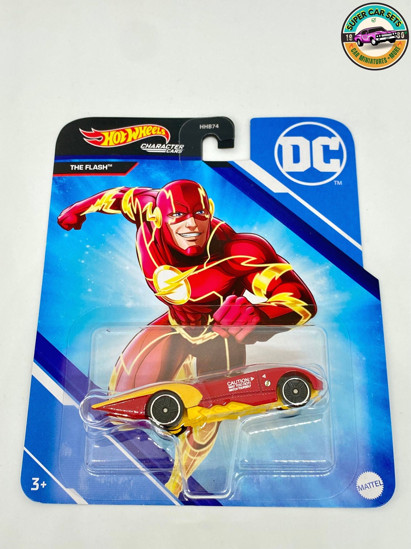 Superman + Wonder Woman + Les voitures du personnage Flash Hot Wheels