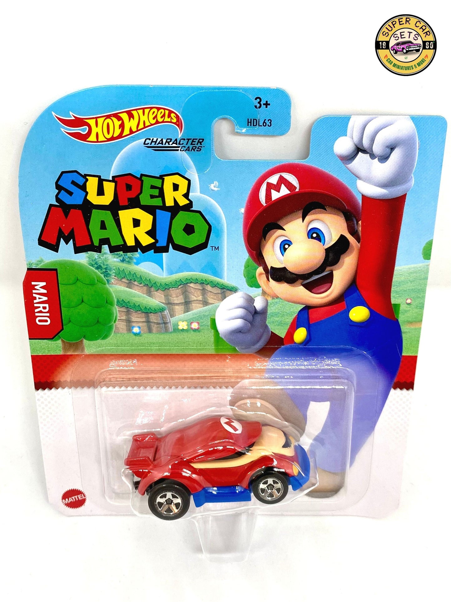 Super Mario + Princess Peach from Hot Wheels Character Cars