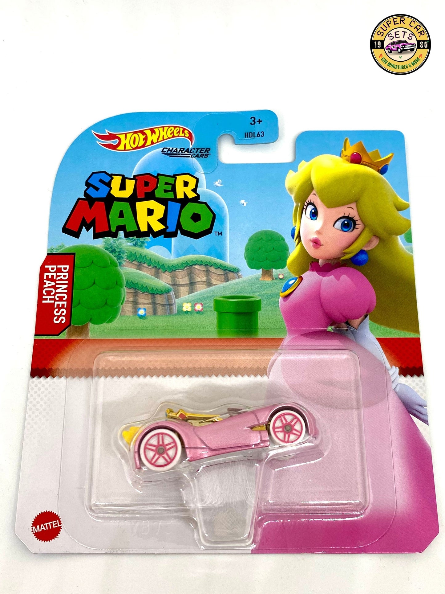 Super Mario + Princesse Peach de Hot Wheels Character Cars