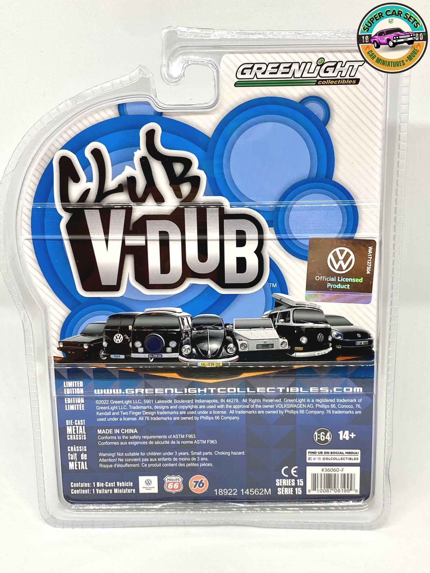 Volkswagen Beetle Classic - Club V-Dub - fabriqué par Greenlight Collectables