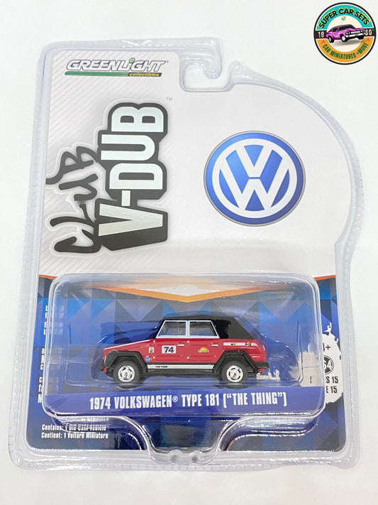 1974 Volkswagen Type 181 (« The Thing ») - 74 - Club V-Dub Serie 15 - réalisé par Greenlight Collectables