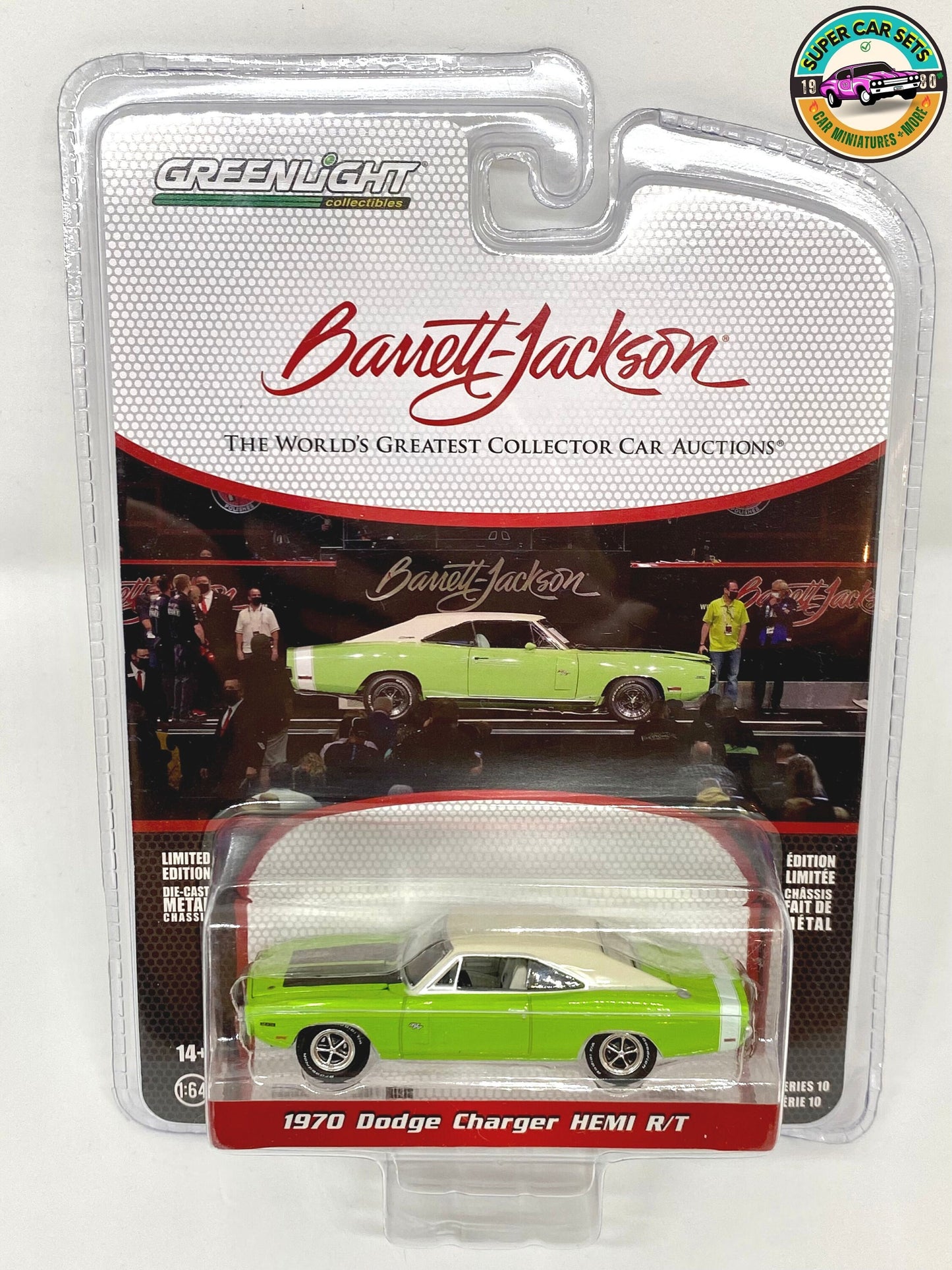 1970 Dodge Charger HEMI R/T - Barrett-Jackson - Série 10 - fabriqué par Greenlight Collectables