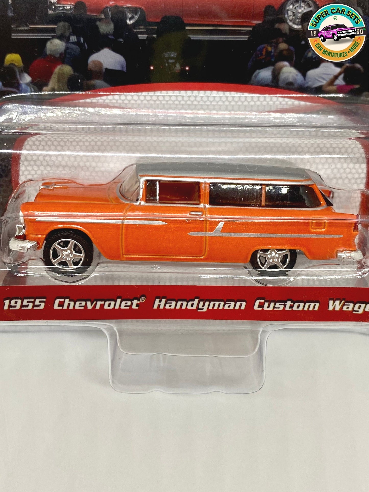 1955 Chevrolet Handyman Custom Wagon Barrett-Jackson – Serie 10 – hergestellt von Greenlight Collectables