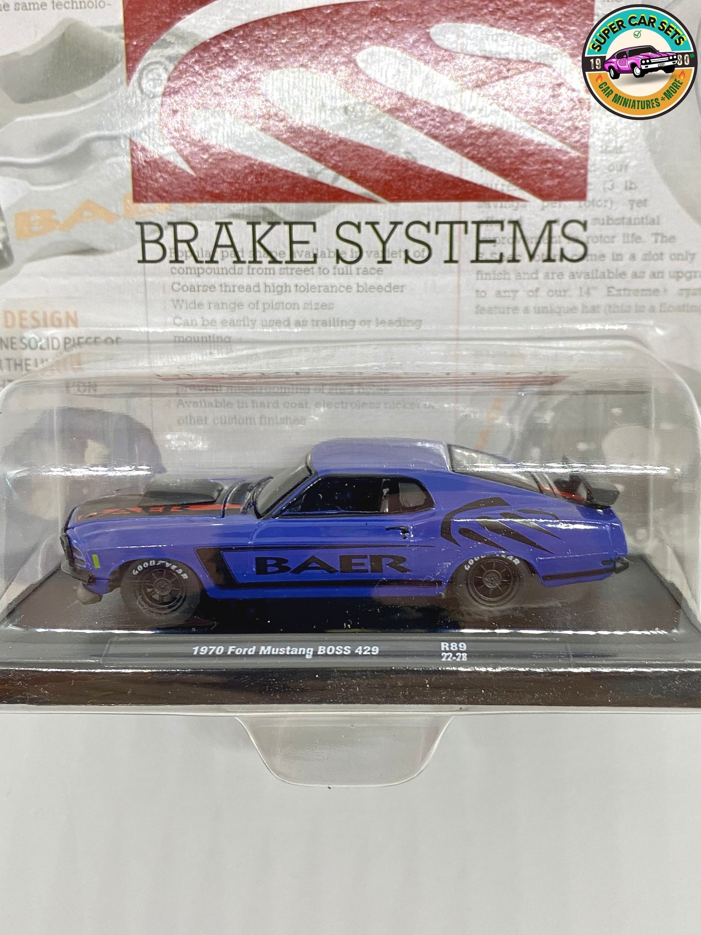 Baer Brakes - 1970 Ford Mustang BOSS 429 made by M2 Machines