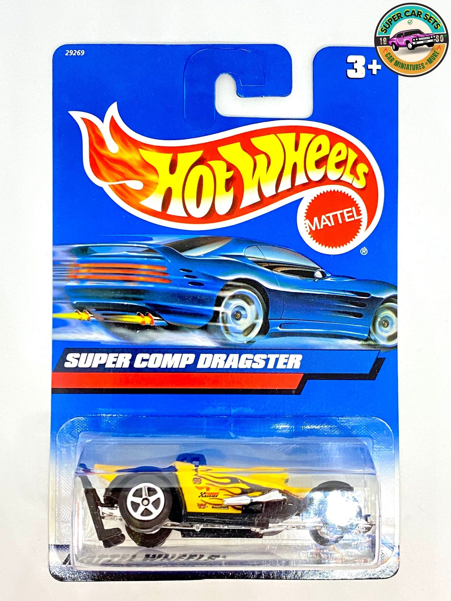 Hot Wheels (VINTAGE) – Super Comp Dragster (gelbe Farbe) (Markteinführung 2000)