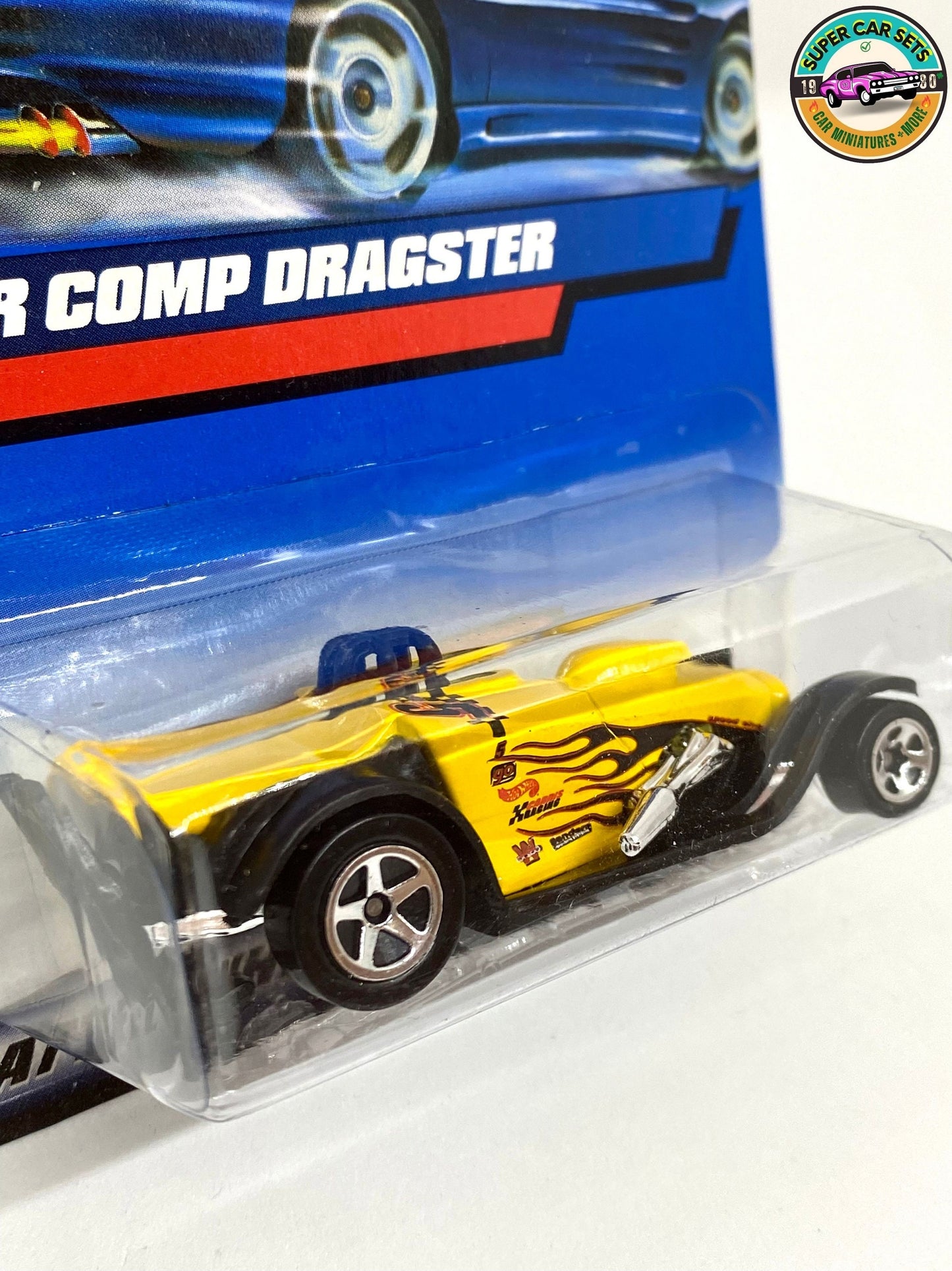 Hot Wheels (VINTAGE) - Super Comp Dragster (couleur jaune) (Année de lancement 2000)