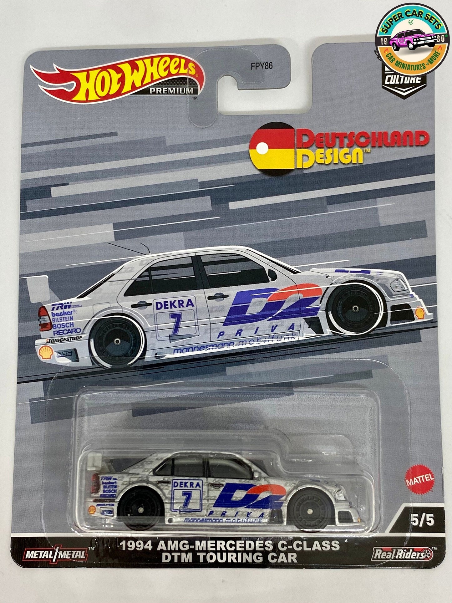 1994 AMG-Mercedes C-Klasse DTM Tourenwagen Deutschland Design Hot Wheels Premium Car Culture