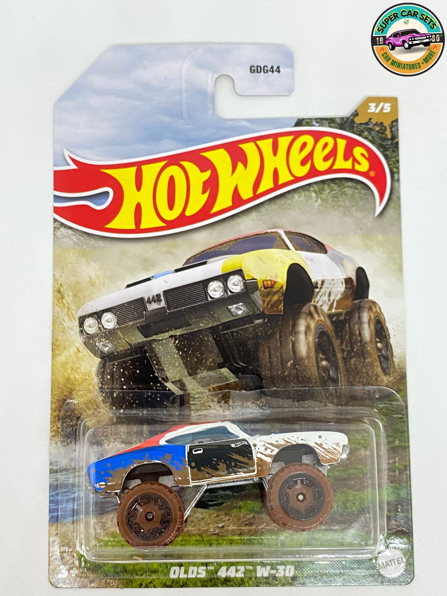 Alle 5 Autos (komplettes Set) Mud Runners Hot Wheels