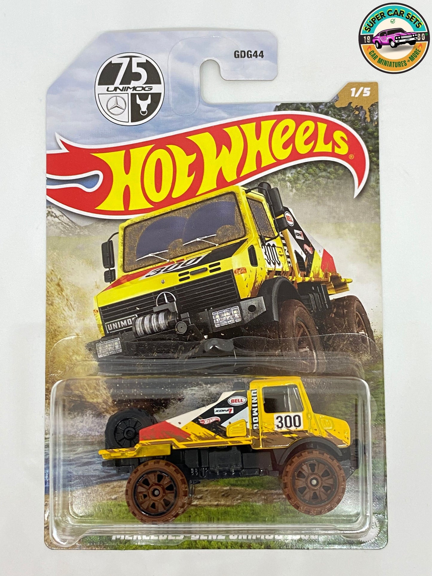 Les 5 voitures (ensemble complet) Mud Runners Hot Wheels