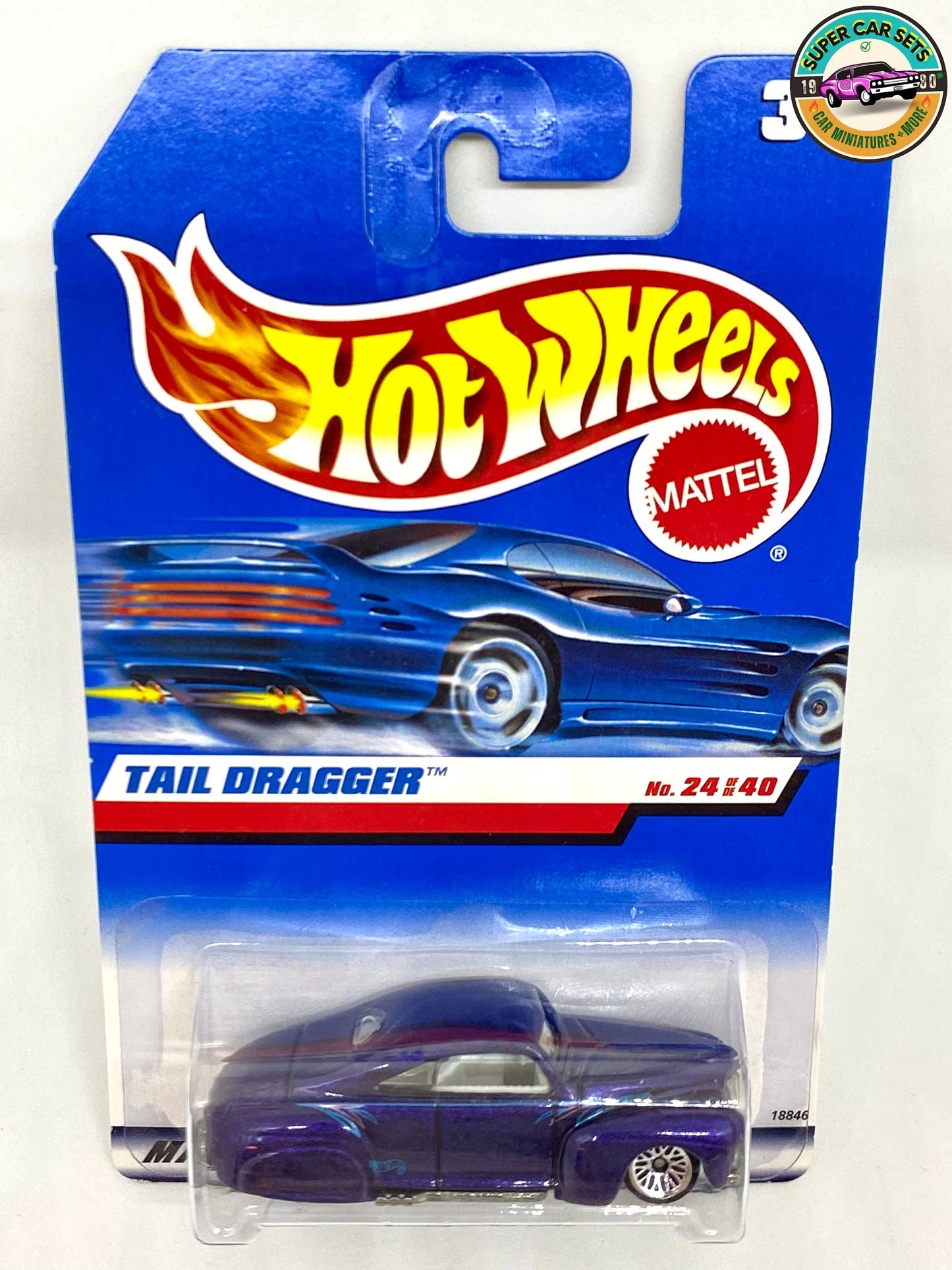 Hot Wheels (VINTAGE) - Tail Dragger  (Year launched 1998)