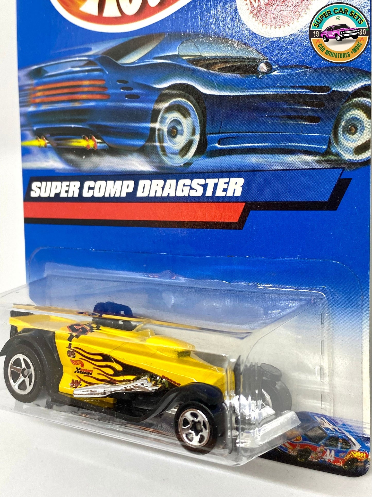 Hot Wheels (VINTAGE) - Super Comp Dragster (couleur jaune) (Année de lancement 2000)