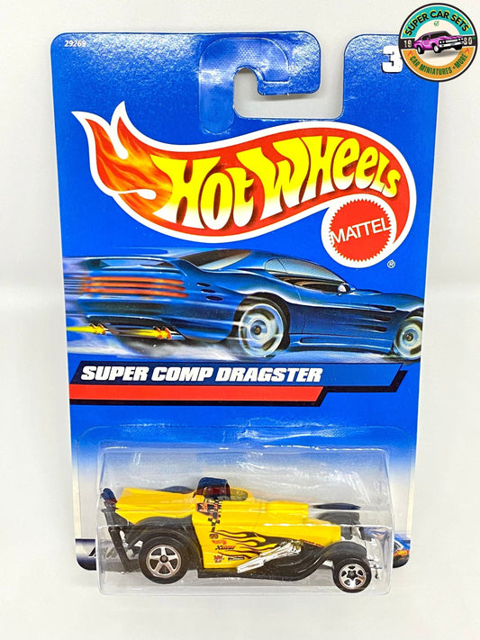 Hot Wheels (VINTAGE) – Super Comp Dragster (gelbe Farbe) (Markteinführung 2000)