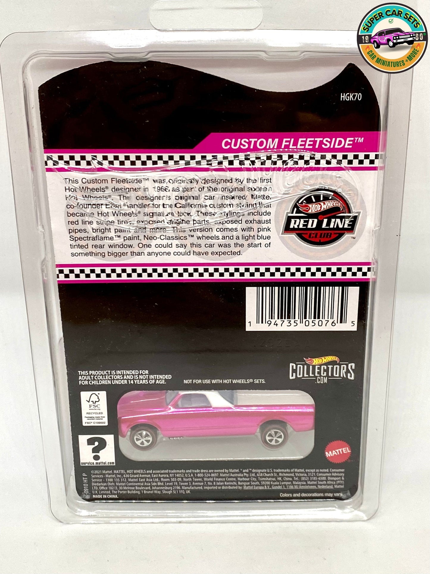 Hot Wheels – RLC – 2022 PINK Edition Custom Fleetside