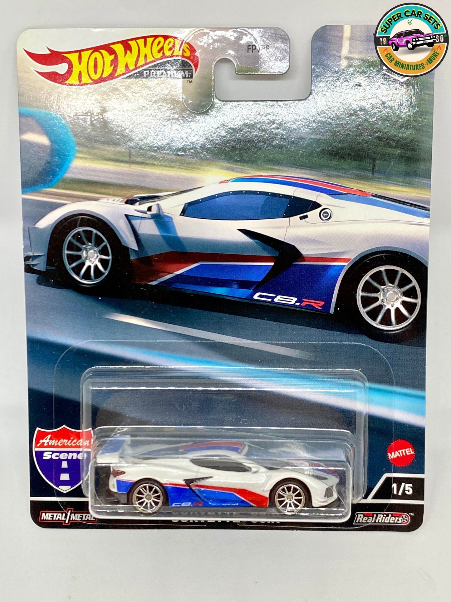 Scène américaine Corvette C8.R - Hot Wheels Premium