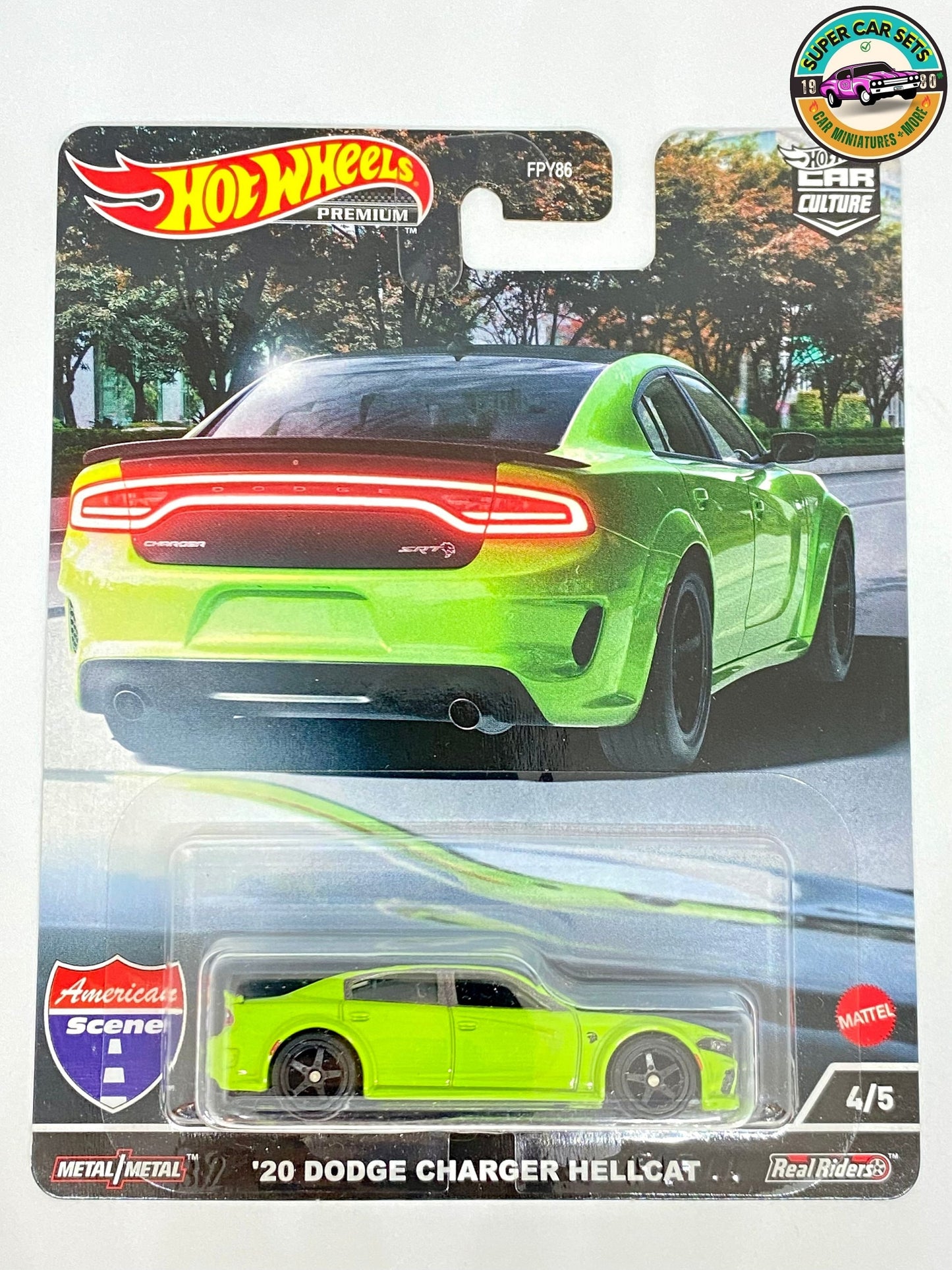 Les 5 voitures Scène américaine - Hot Wheels Premium