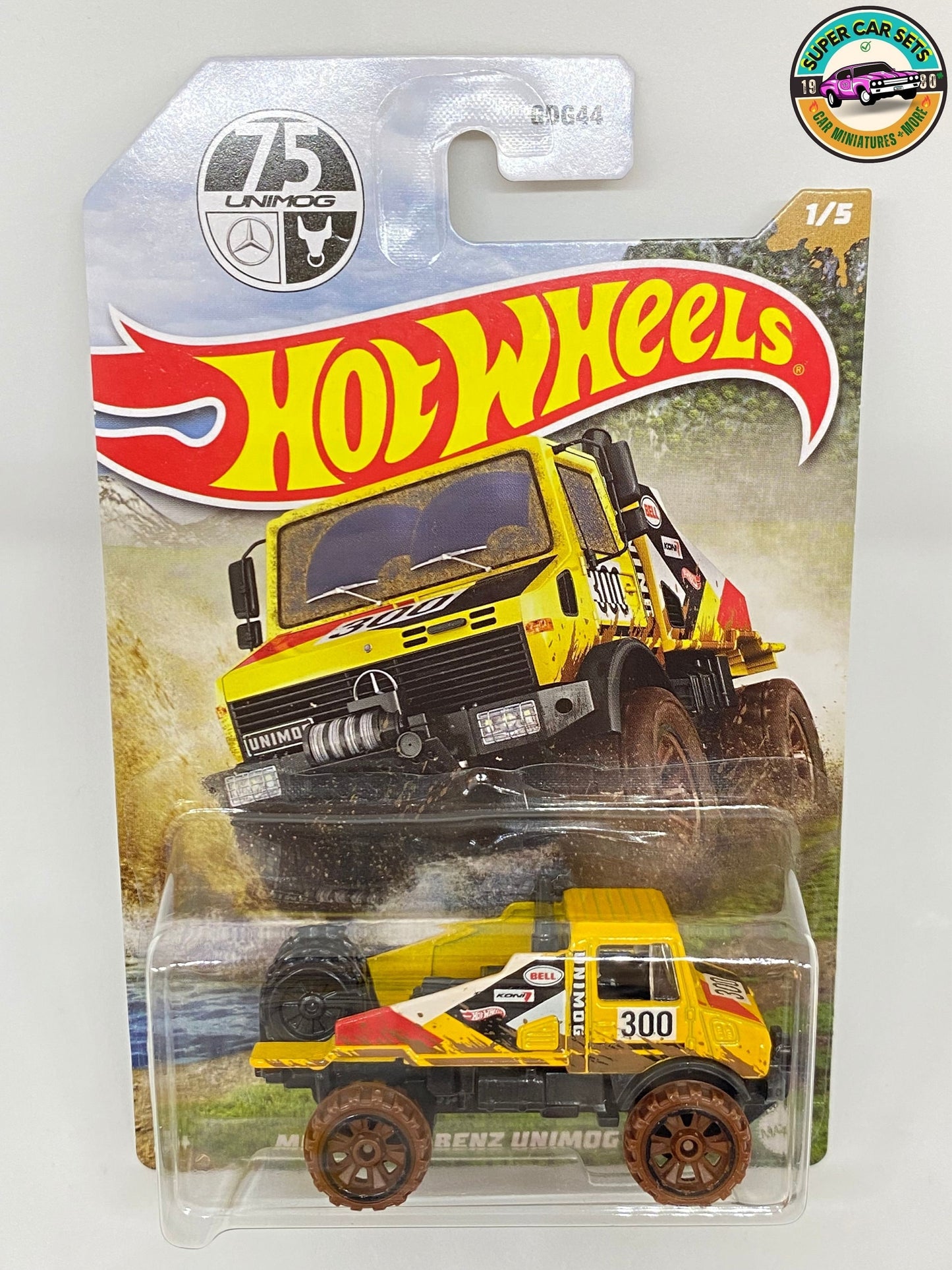 Les 5 voitures (ensemble complet) Mud Runners Hot Wheels