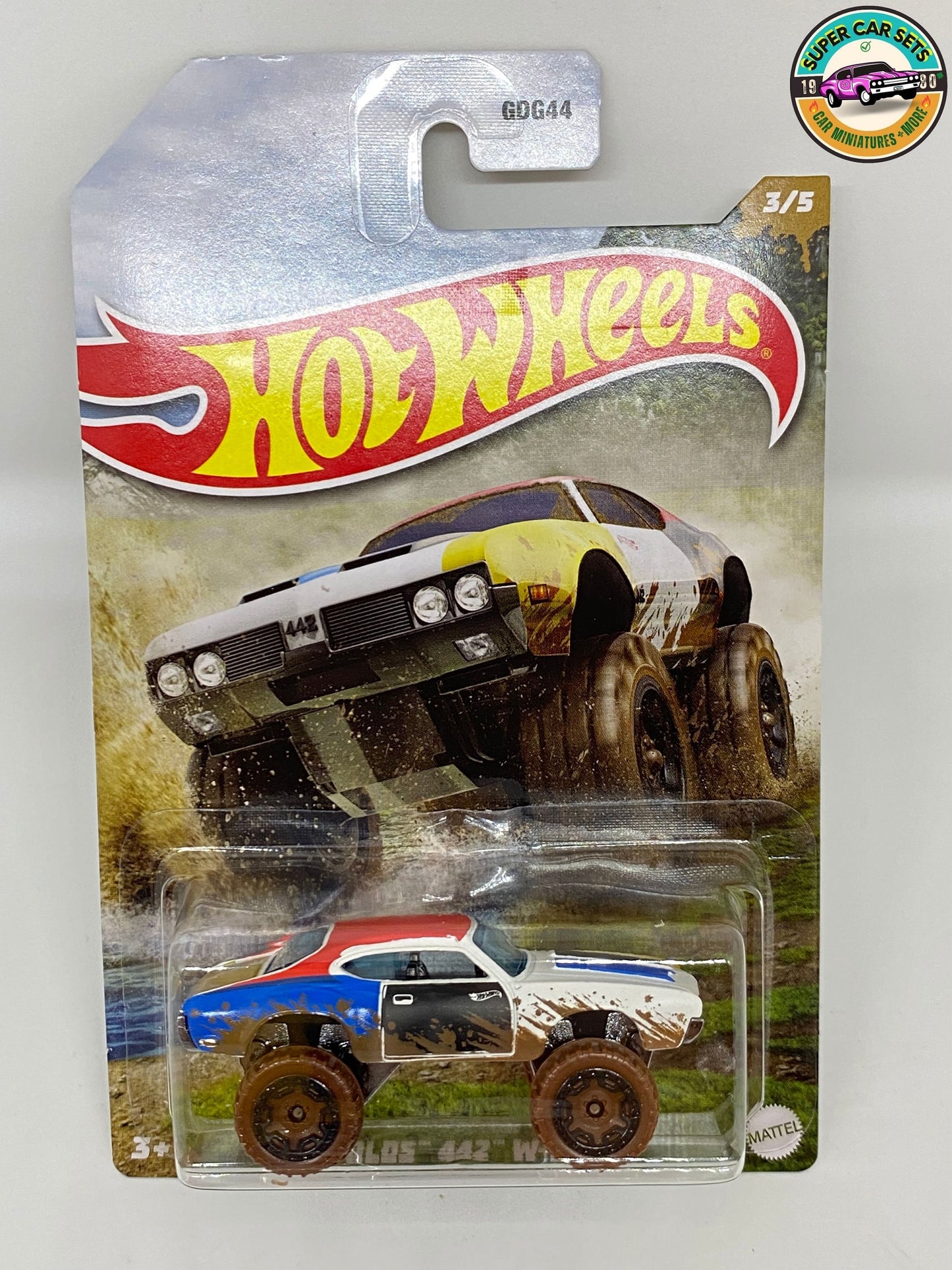 Les 5 voitures (ensemble complet) Mud Runners Hot Wheels