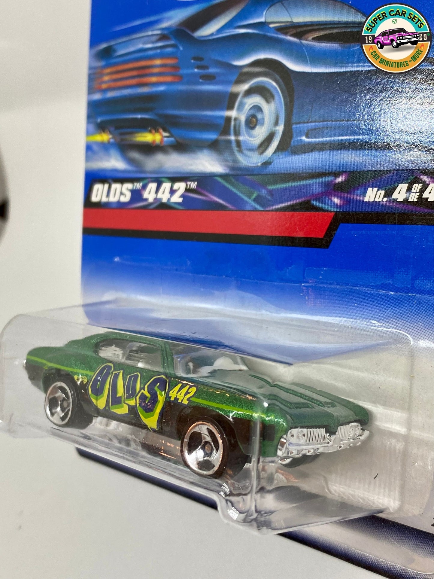 Hot Wheels (VINTAGE) – Olds 442 (grün) – Nr. 12 (Markteinführung 2000)