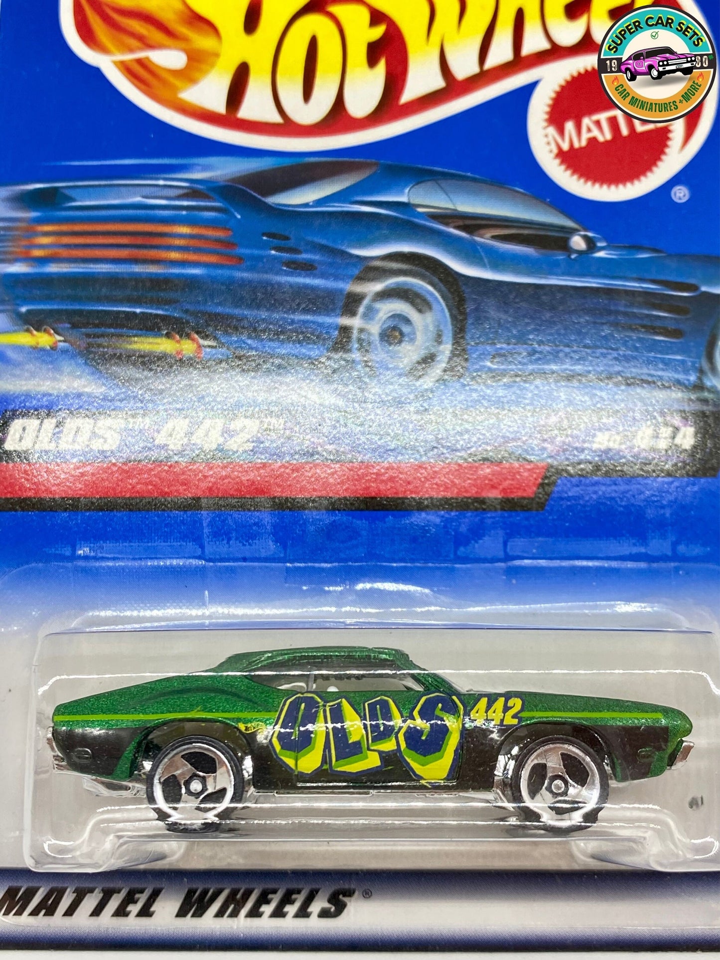 Hot Wheels (VINTAGE) - Olds 442 (green) - #12 (Year launched 2000)