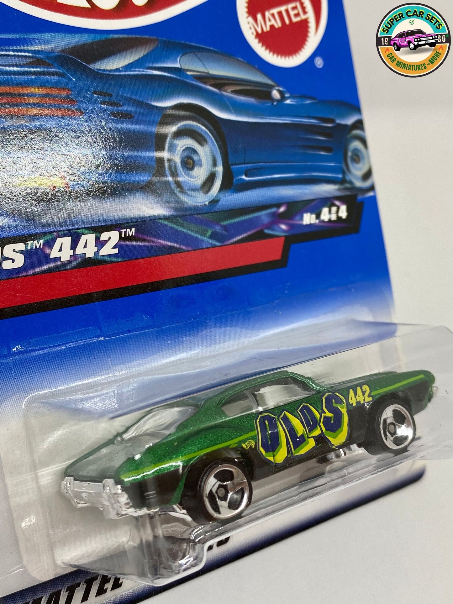 Hot Wheels (VINTAGE) - Olds 442 (green) - #12 (Year launched 2000)