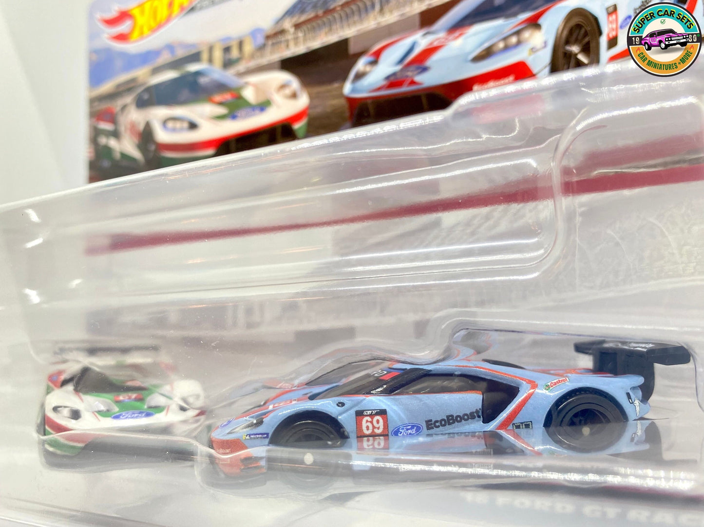 2-Autos-Paket – Ford GT Race '16 + Ford GT Race '16 – Hot Wheels Premium Car Culture