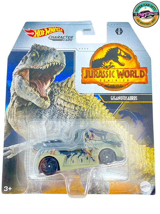 Jurassic World Giganotosaurus - Hot Wheels Personnages Voitures