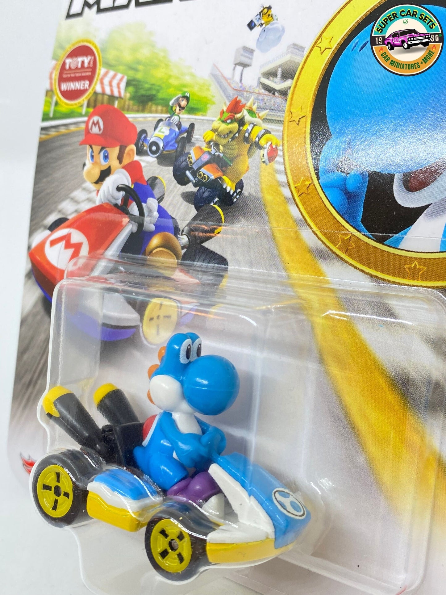 Light-Blue Yoshi - Standard Kart - Mario Kart Hot Wheels