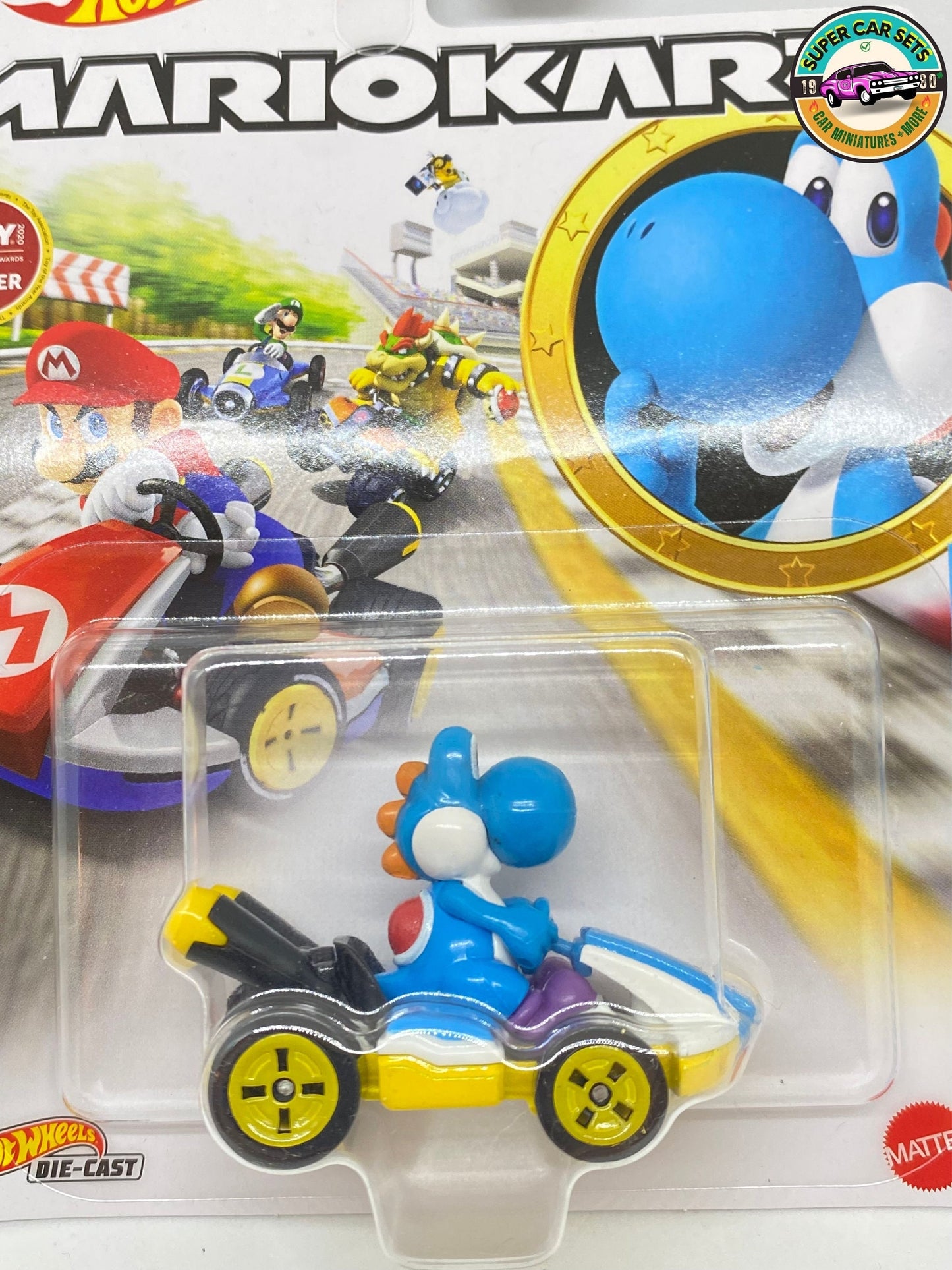 Yoshi bleu clair - Kart standard - Mario Kart Hot Wheels