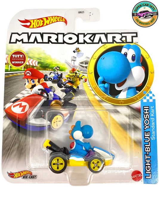 Yoshi bleu clair - Kart standard - Mario Kart Hot Wheels