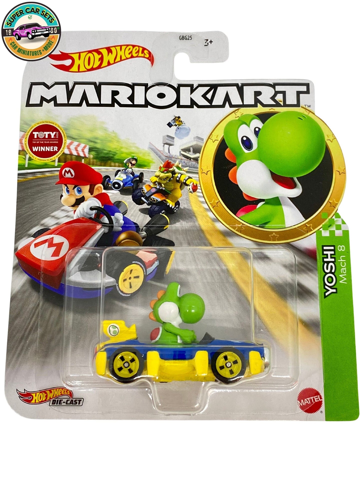 Yoshi - Mach 8 - Mario Kart Hot Wheels