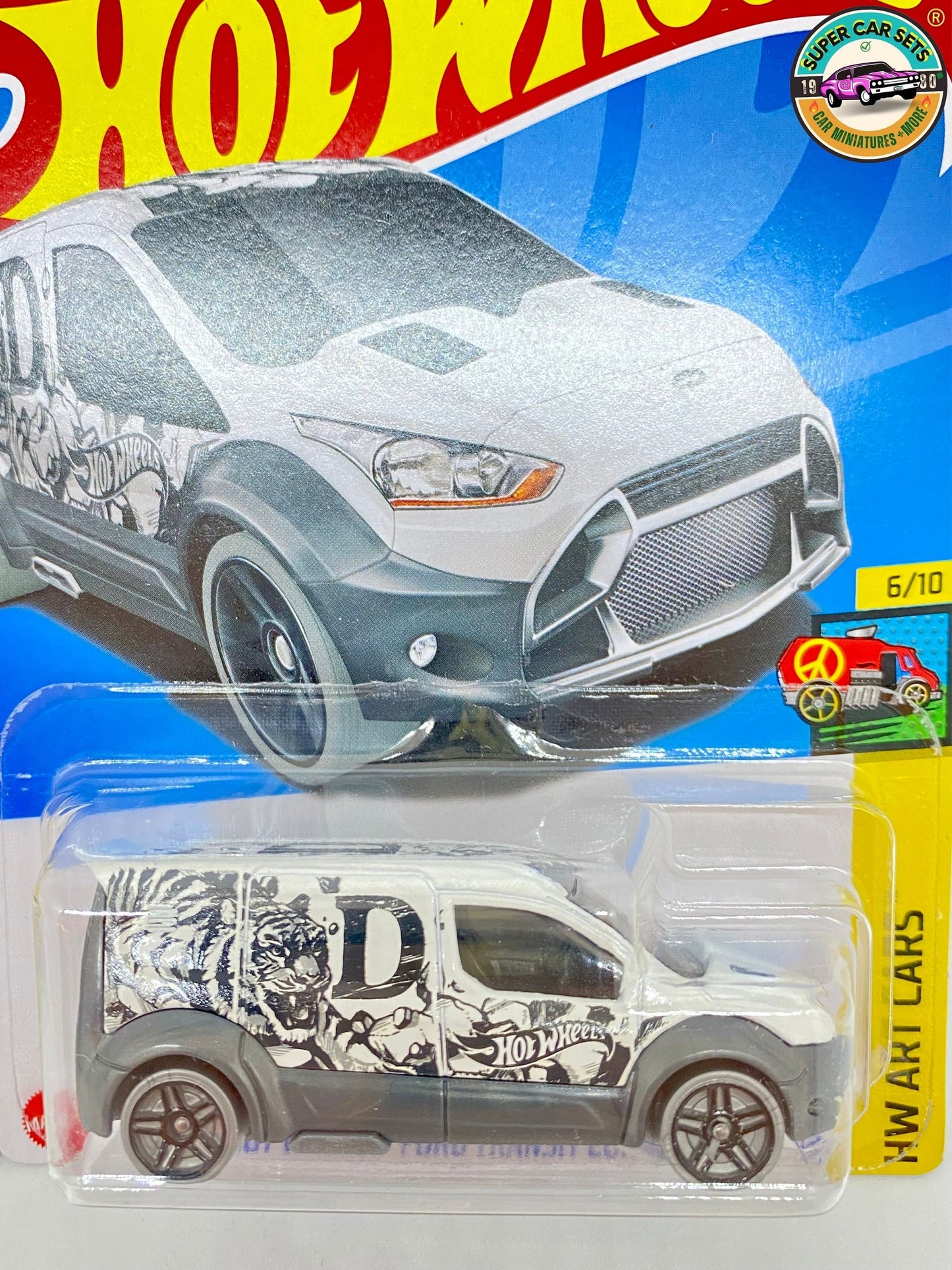 Hot Wheels Art Cars-Set (Van der 70er Jahre + Ford Transit Connect)