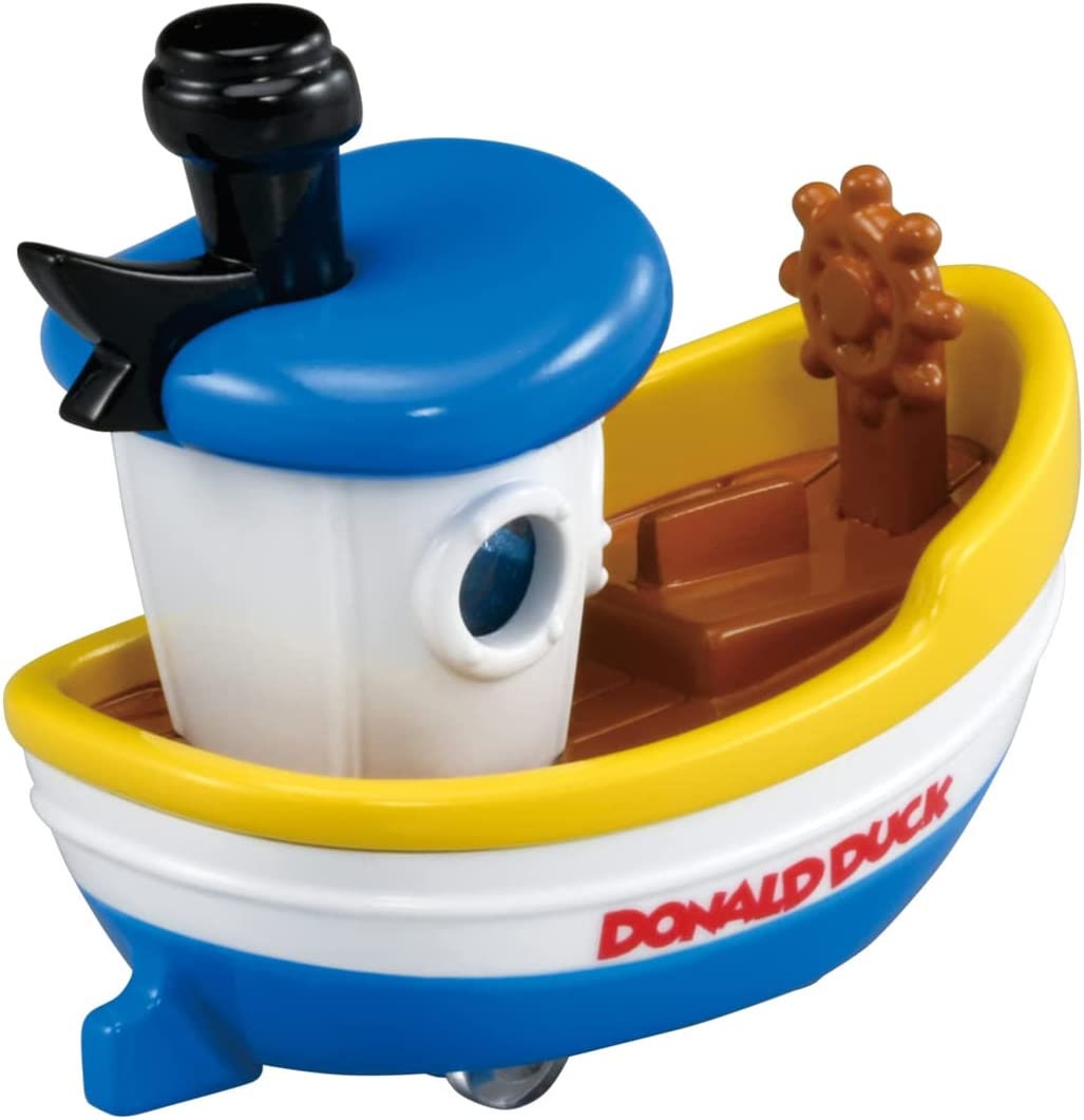 Takara Tomy Tomica Donald Duck et mini voiture bateau à vapeur