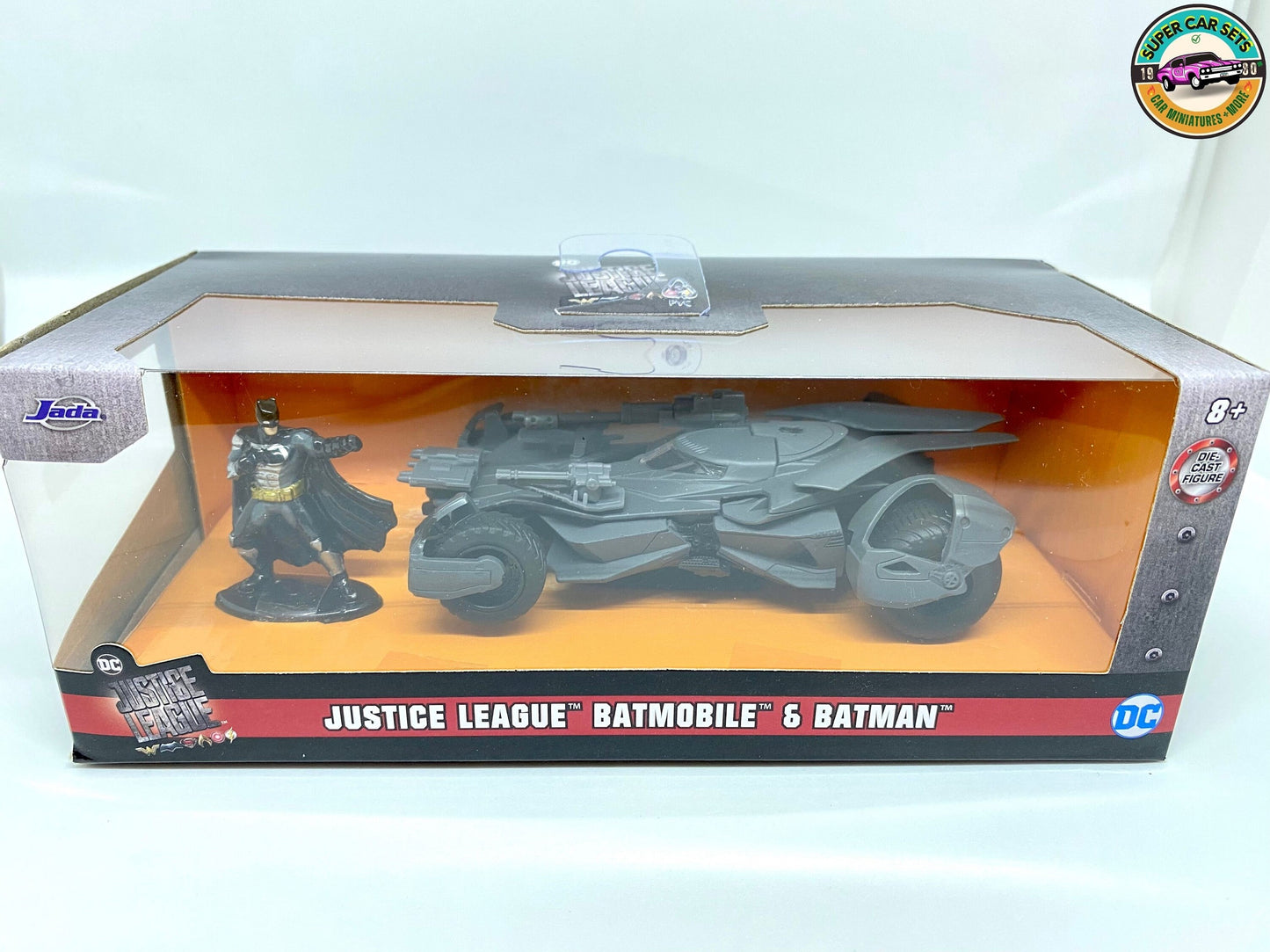 Justice League Batmobile &amp; Batman - échelle 1/32 - réalisé par Jada