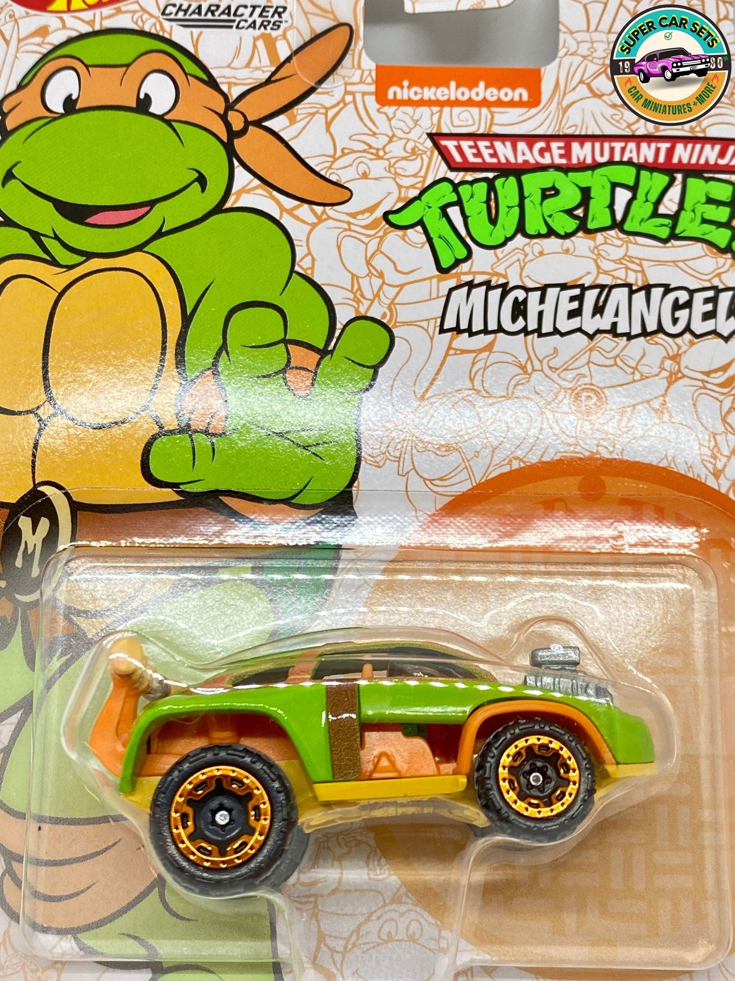 Teenage Mutant Ninja Turtles - Michel-Ange - Voitures de personnages Hot Wheels