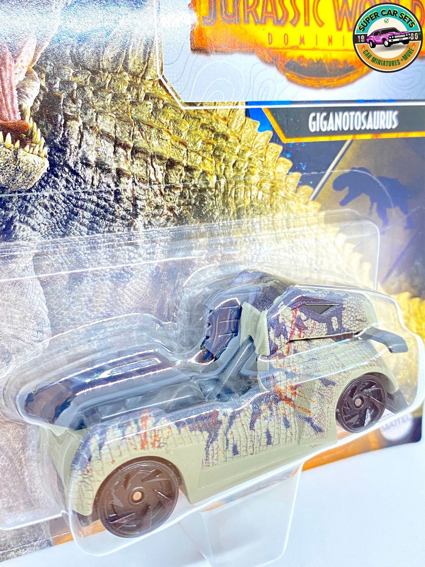 Jurassic World Giganotosaurus - Hot Wheels Personnages Voitures