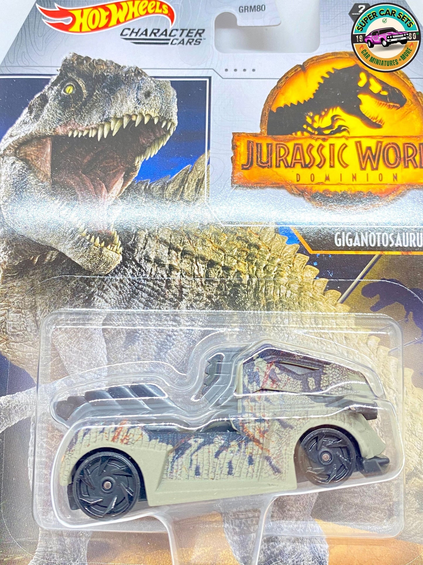 Jurassic World Giganotosaurus - Hot Wheels Personnages Voitures