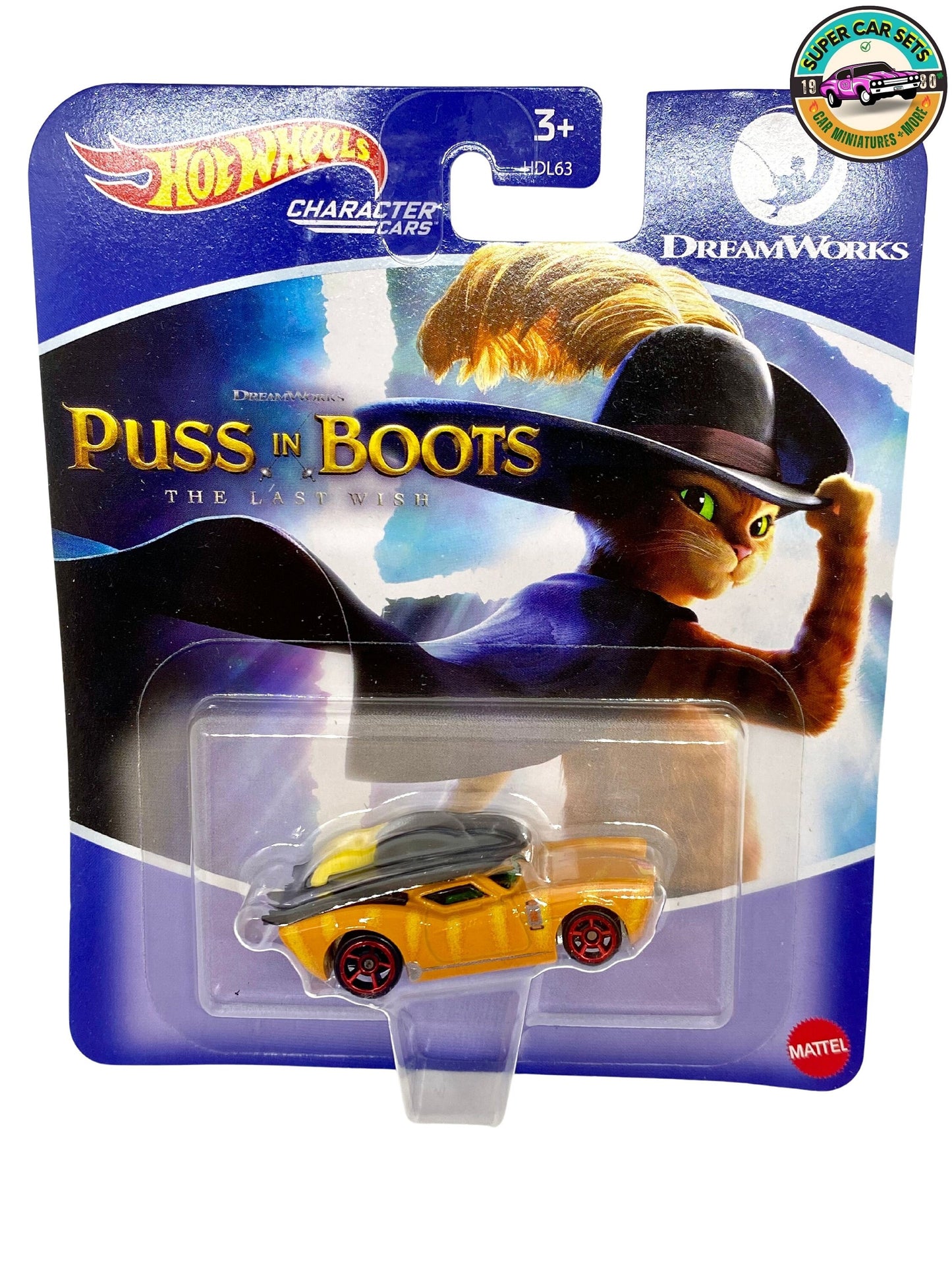 Le Chat Potté - DreamWorks - Hot Wheels Personnages voitures