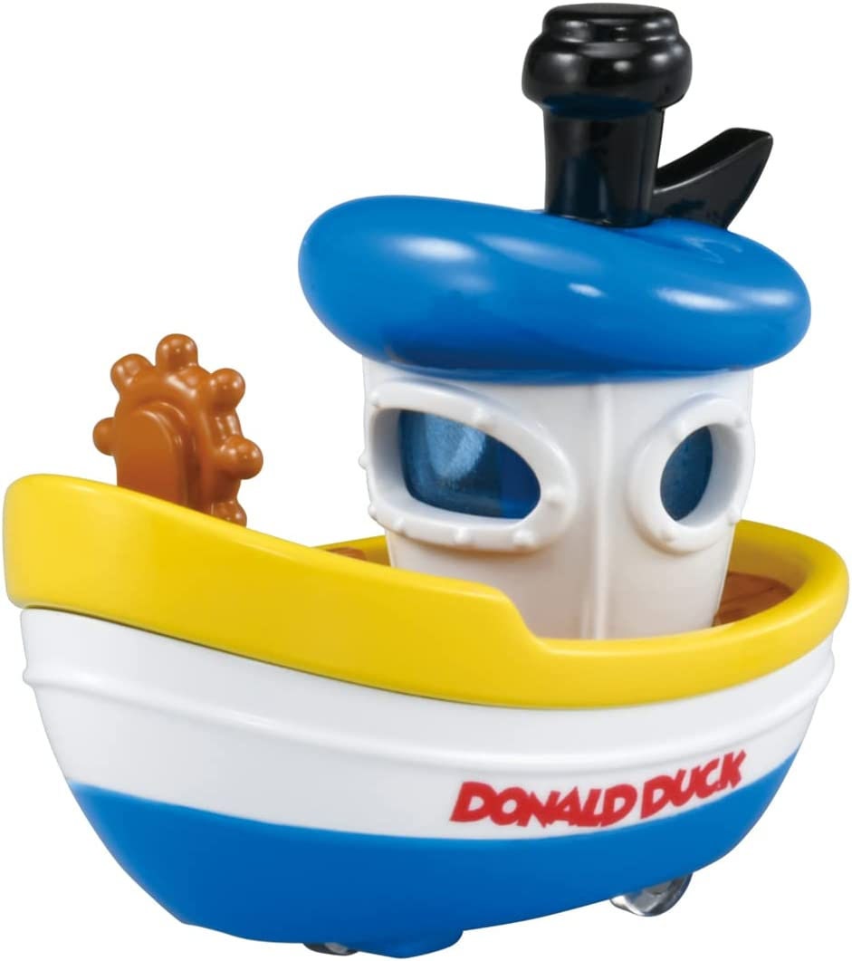 Takara Tomy Tomica Donald Duck et mini voiture bateau à vapeur