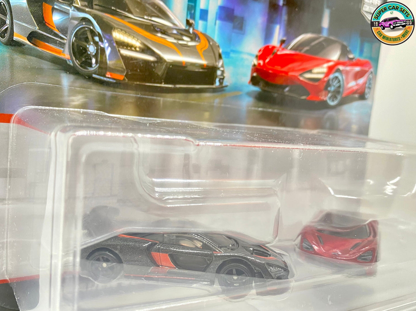 2-Autos-Paket – McLaren Senna + McLaren 720S – Hot Wheels Premium Car Culture