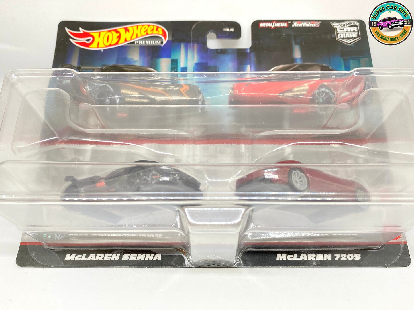 2-Autos-Paket – McLaren Senna + McLaren 720S – Hot Wheels Premium Car Culture