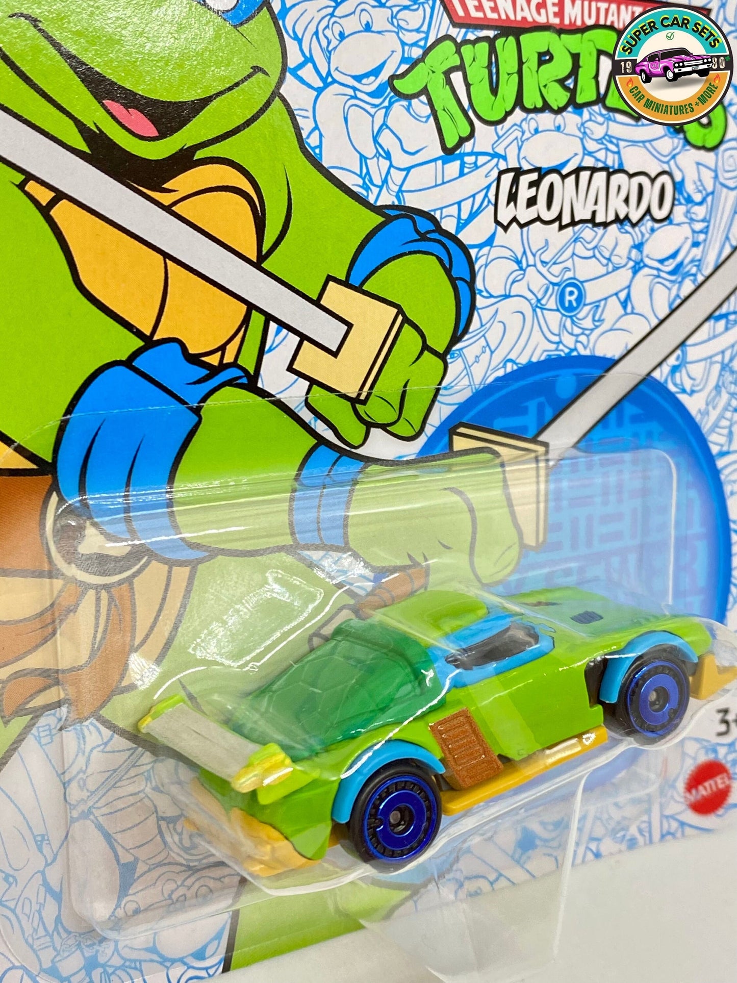 Teenage Mutant Ninja Turtles - Leonardo - Voitures de personnages Hot Wheels