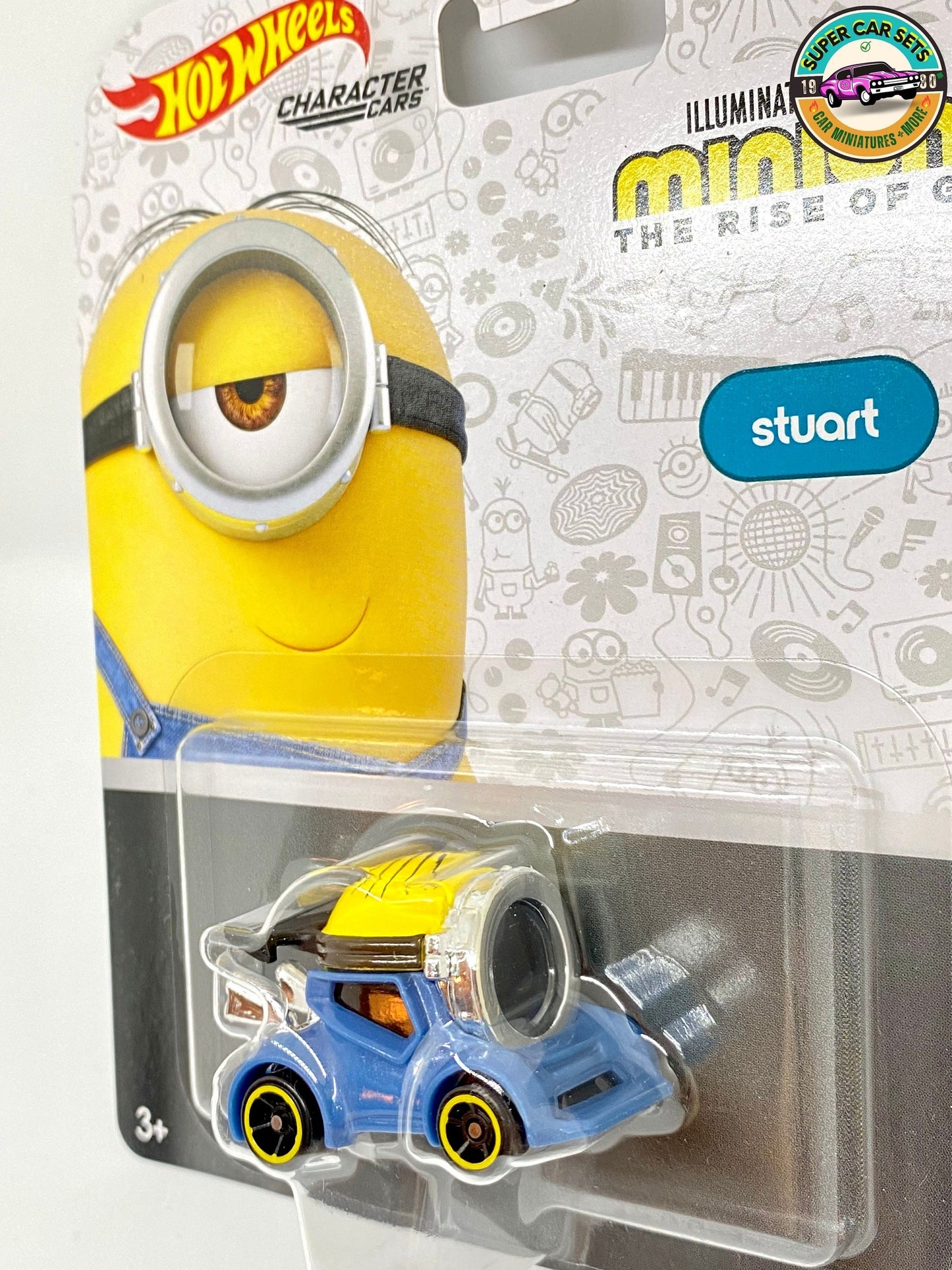 Les 5 voitures Minions The Rise of Gru Hot Wheels - Ensemble complet