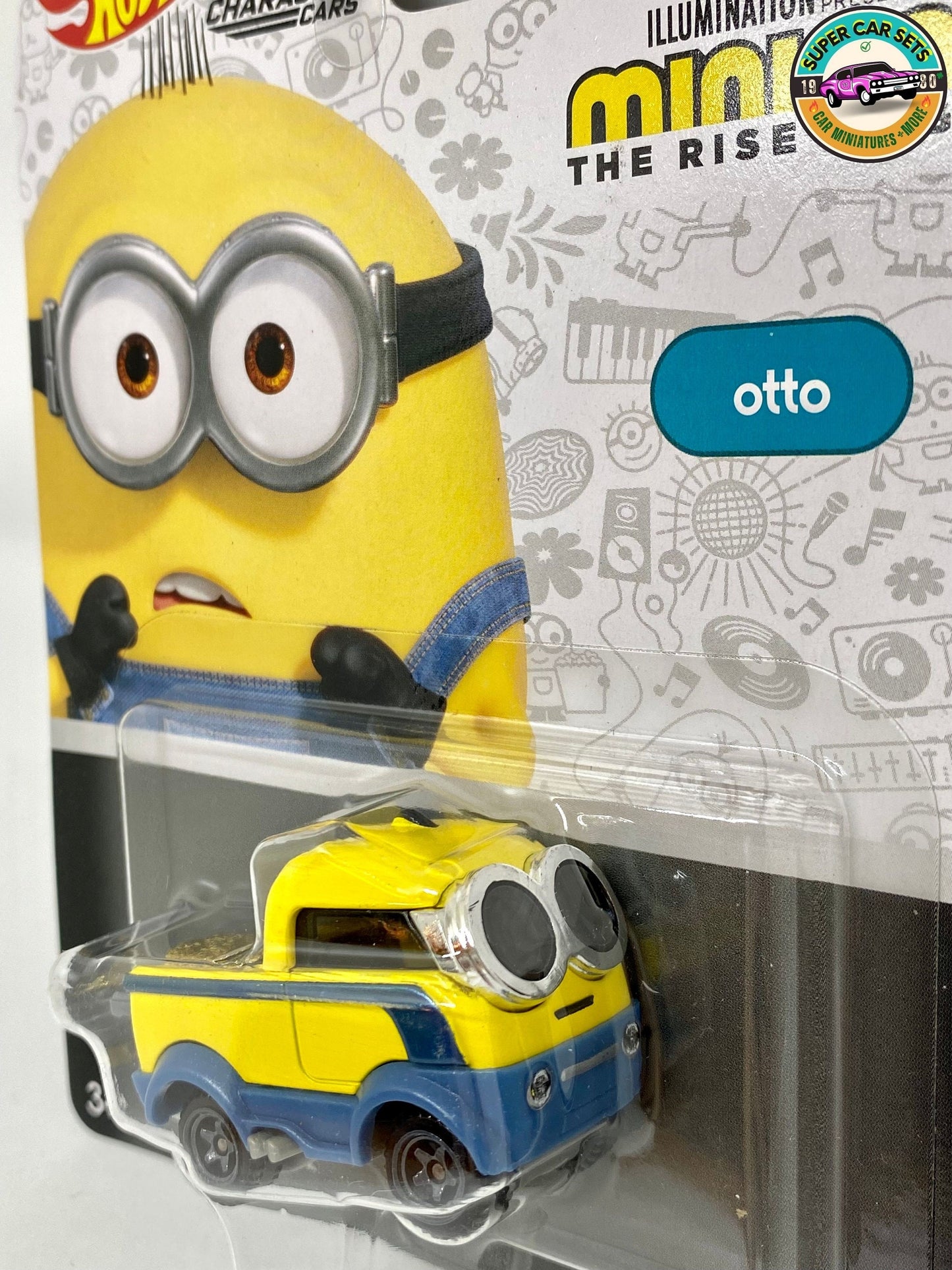 Les 5 voitures Minions The Rise of Gru Hot Wheels - Ensemble complet